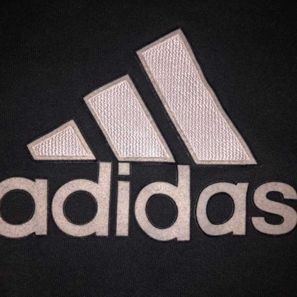 Adidas Vintage Black Crewneck White Tag - image 2