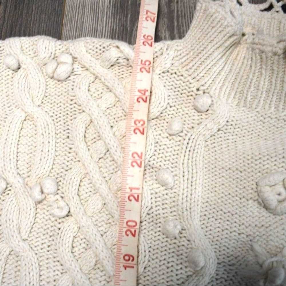 Vintage Crystal Kobe Knotted Knitted Cable Knit C… - image 5