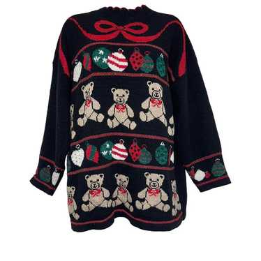 Vintage Nutcracker Pullover Sweater Womens L Tedd… - image 1