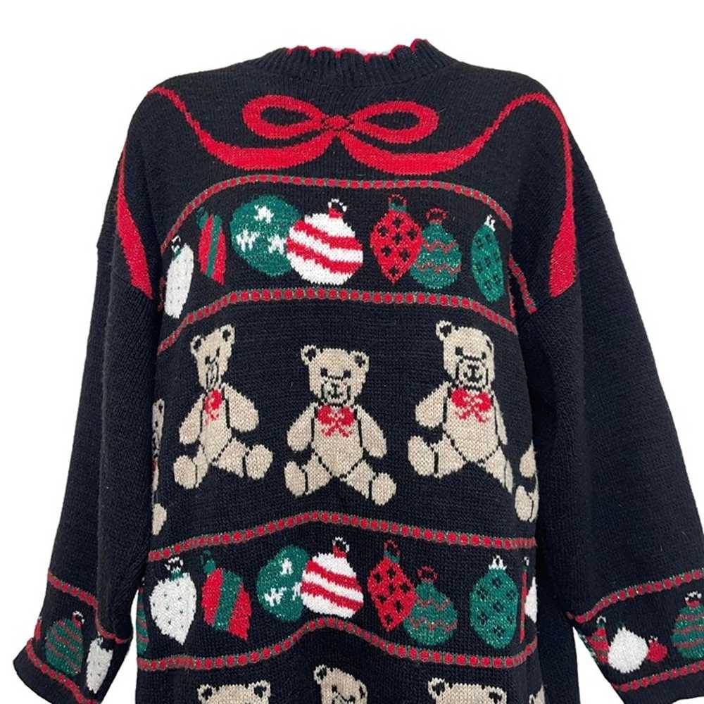 Vintage Nutcracker Pullover Sweater Womens L Tedd… - image 2