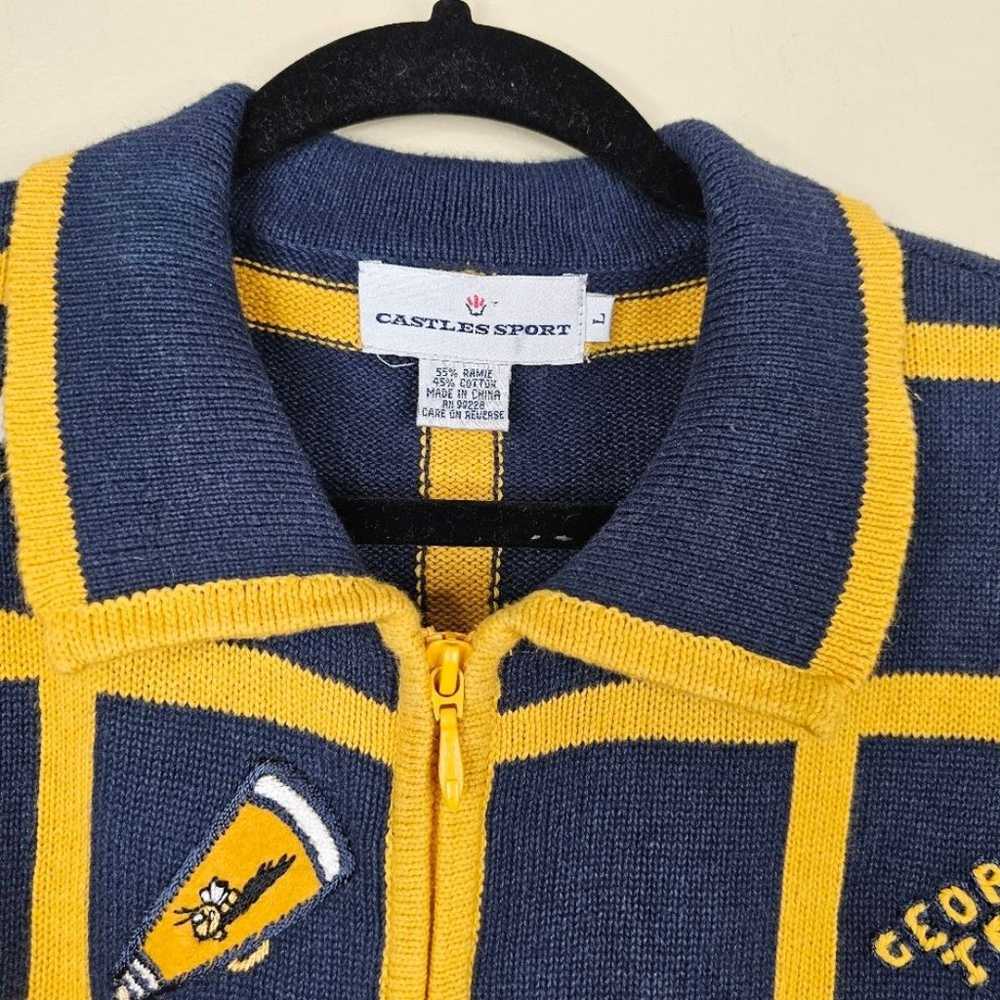 Castless Sport vintage Georgia tech cardigan size… - image 3