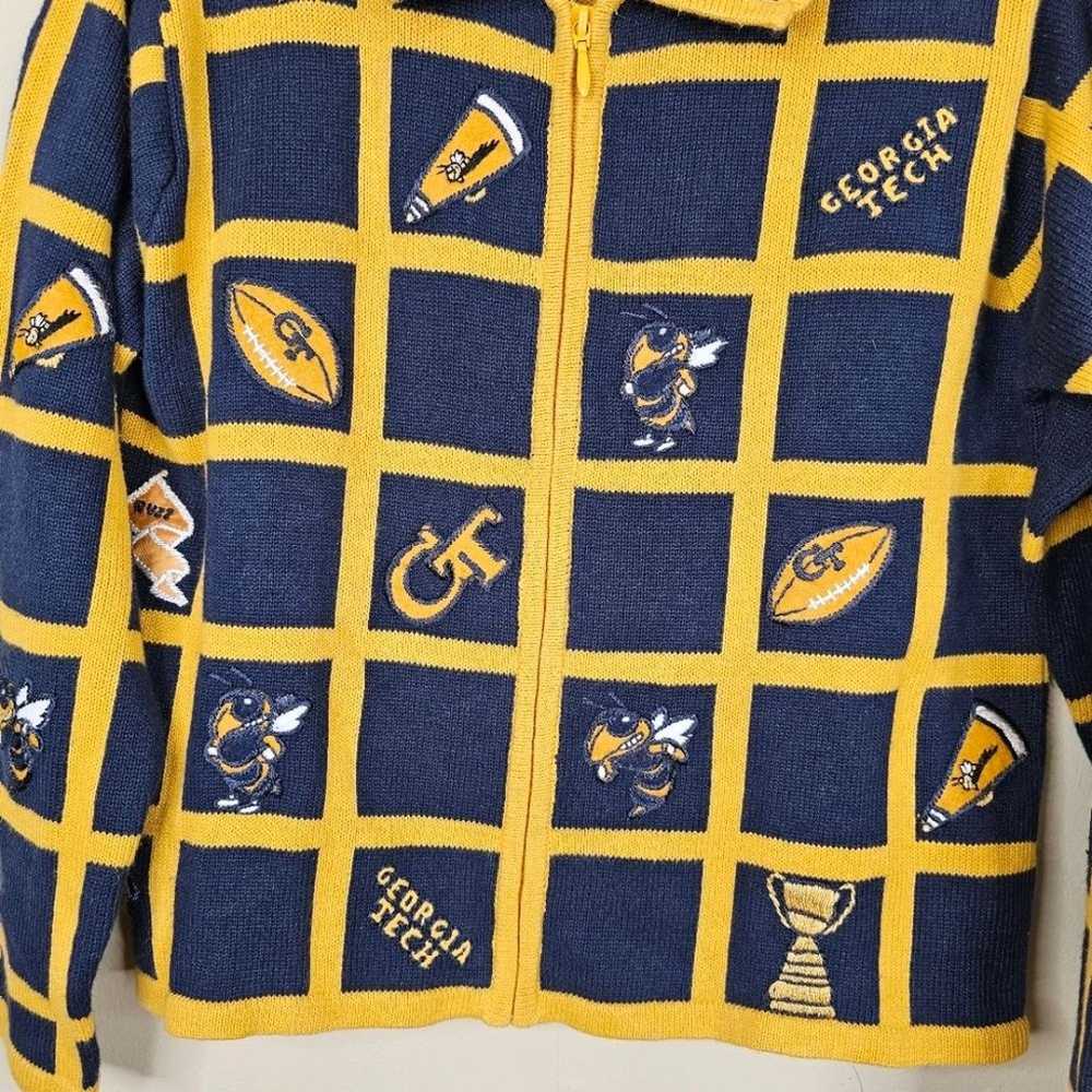 Castless Sport vintage Georgia tech cardigan size… - image 7