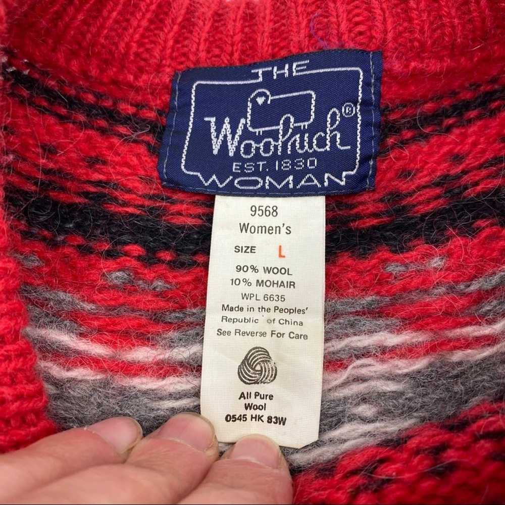 Vintage Woolrich fair isle wool sweater - image 3