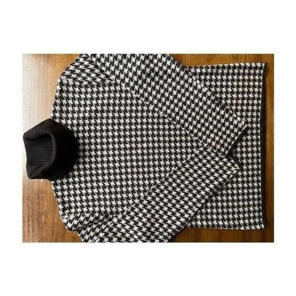 Vintage Jones New York Wool Houndstooth Pullover … - image 1