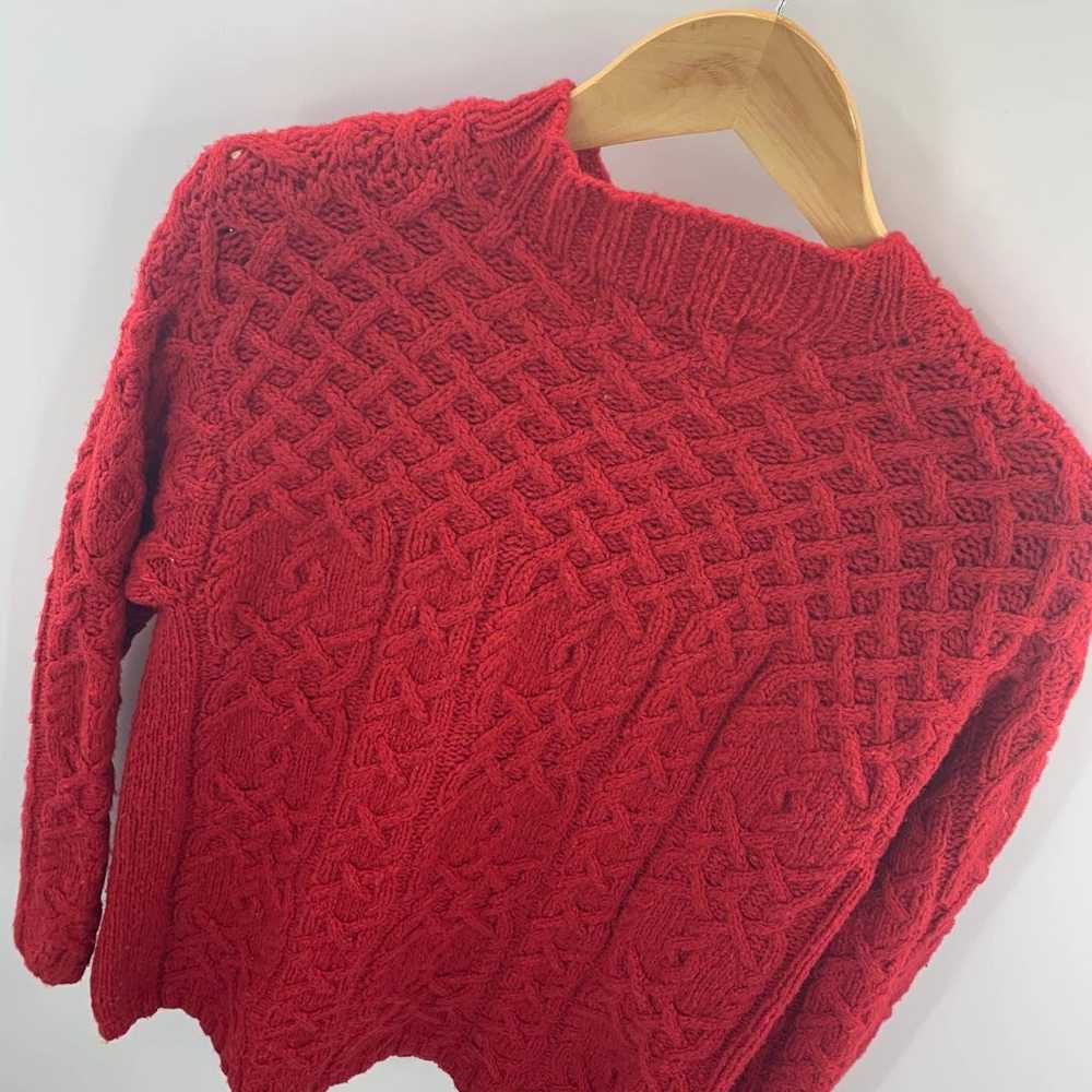 Limited Hand Knit Wool Sweater Size L - image 10