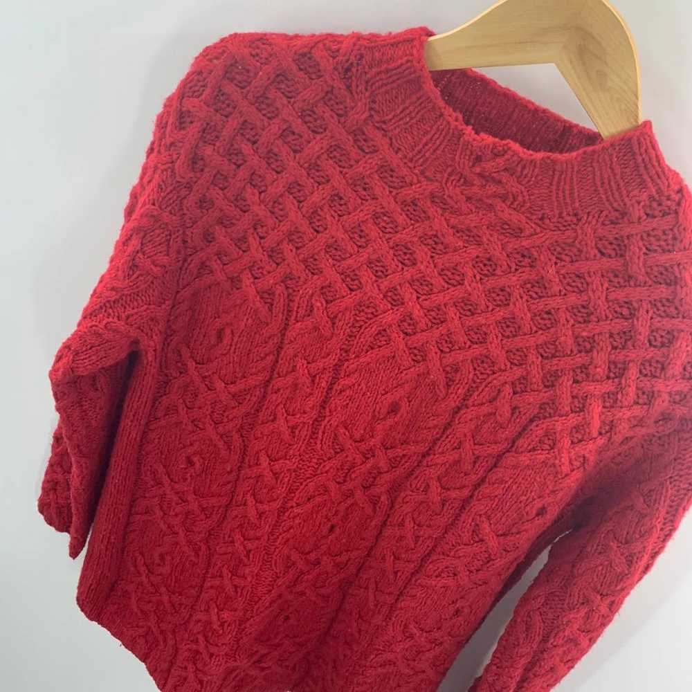 Limited Hand Knit Wool Sweater Size L - image 4