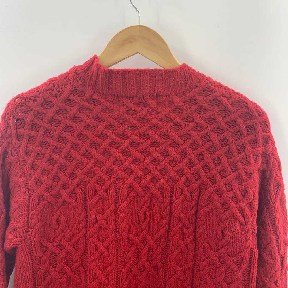 Limited Hand Knit Wool Sweater Size L - image 8