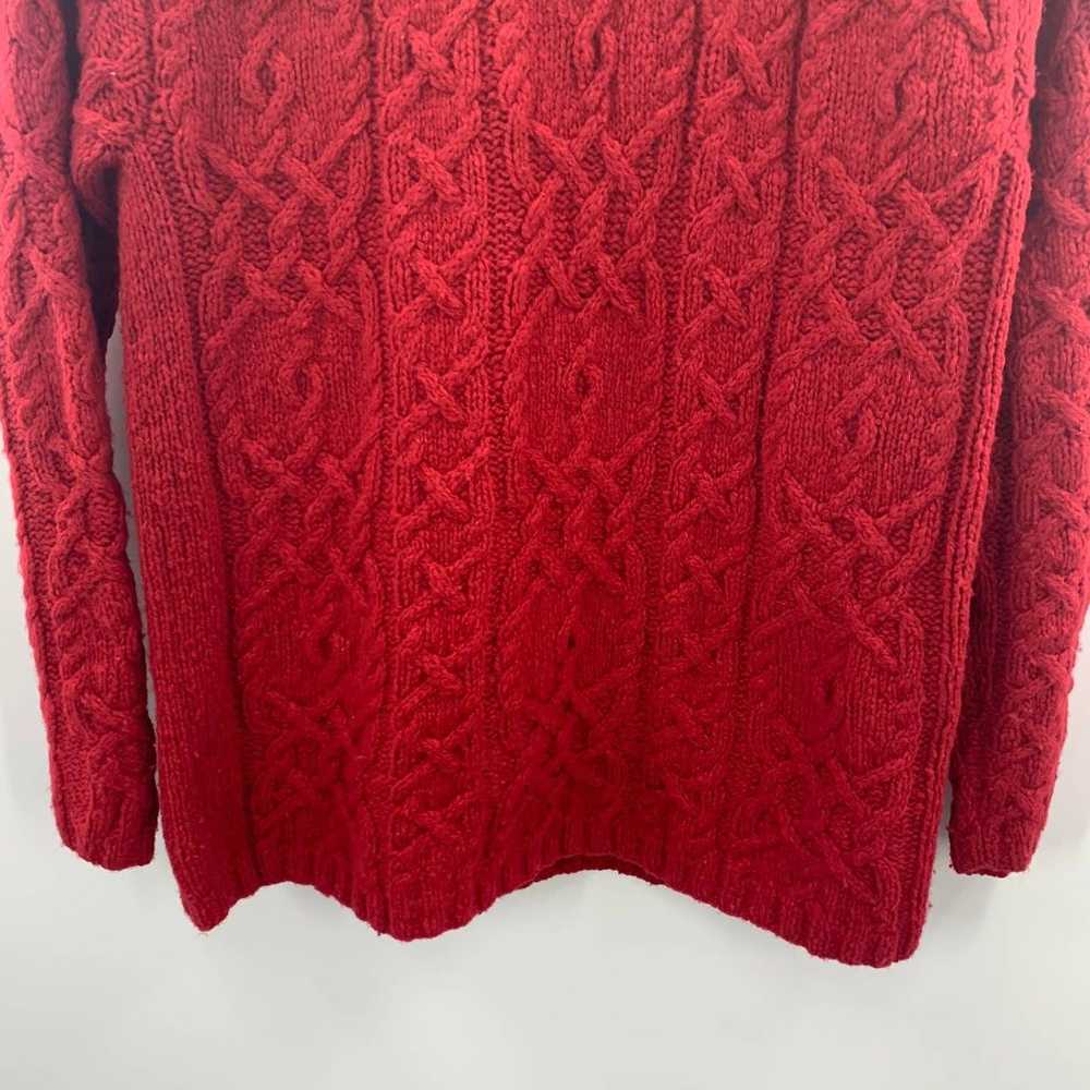 Limited Hand Knit Wool Sweater Size L - image 9