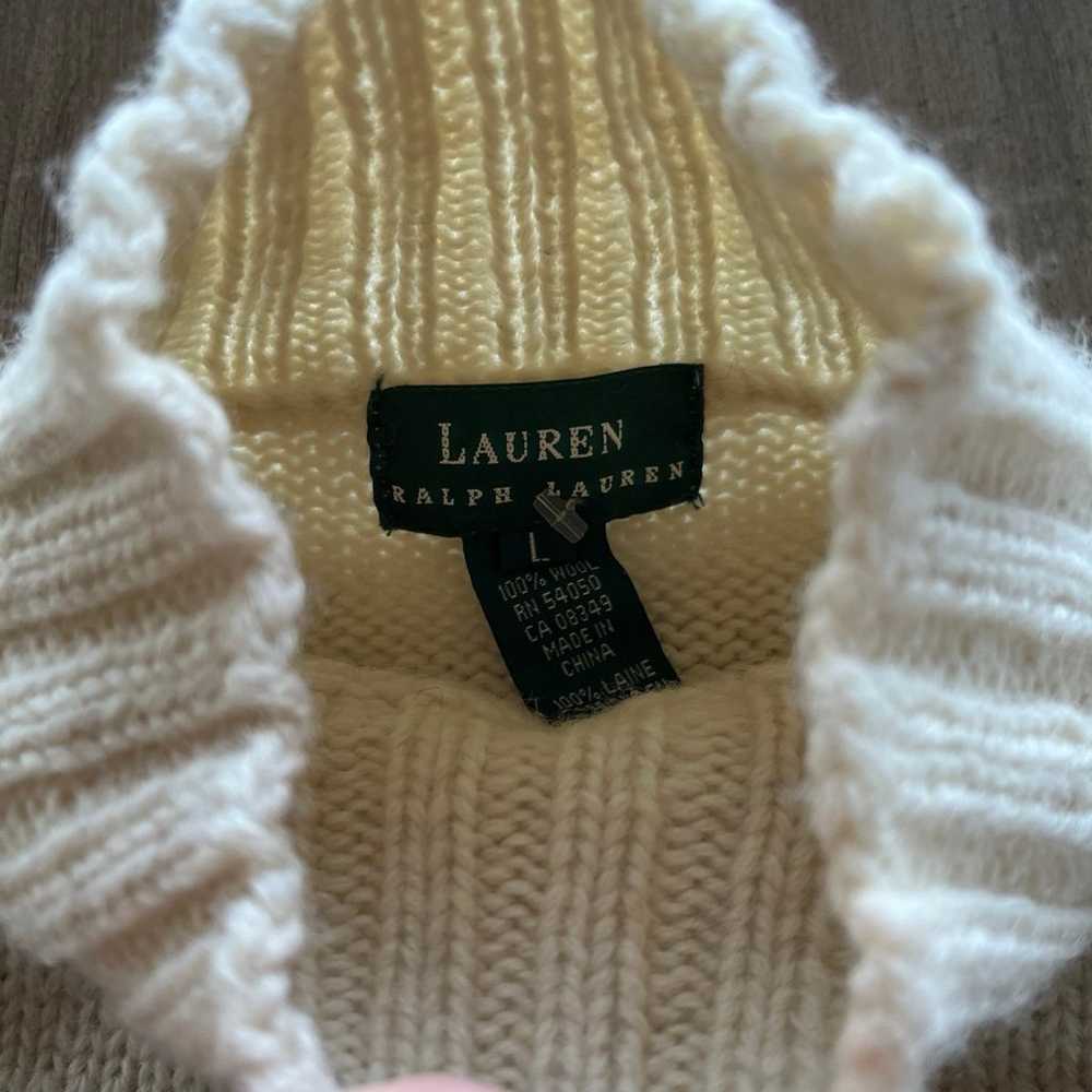 Vintage 90s Ralph Lauren Wool Hand Knit Downhill … - image 4