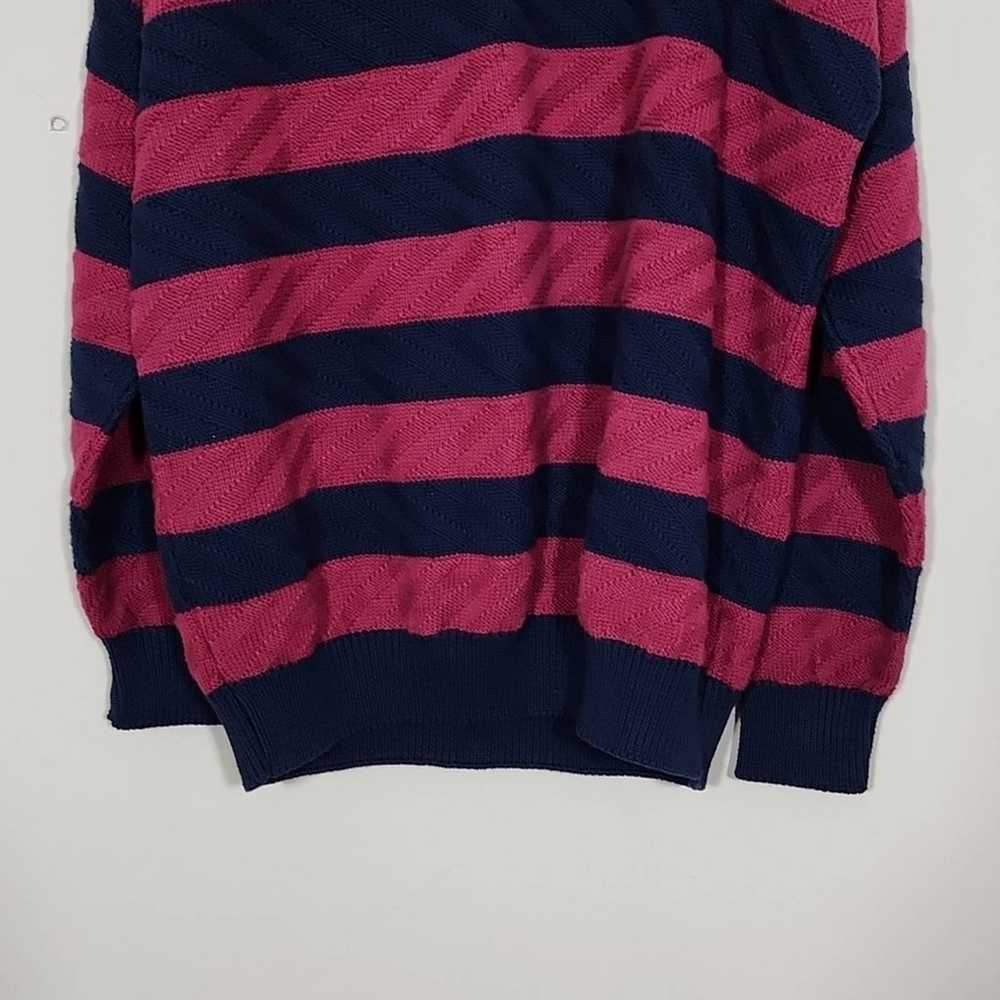 Christian Dior Vintage Knit Striped Crew Neck Wom… - image 3