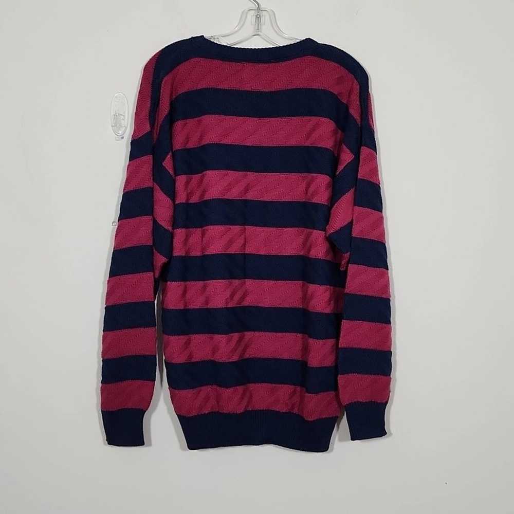 Christian Dior Vintage Knit Striped Crew Neck Wom… - image 4