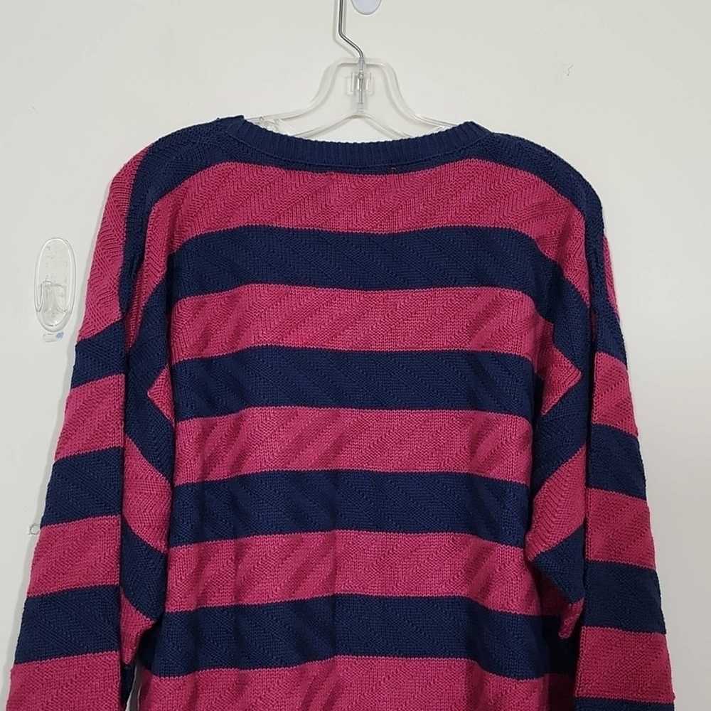 Christian Dior Vintage Knit Striped Crew Neck Wom… - image 5