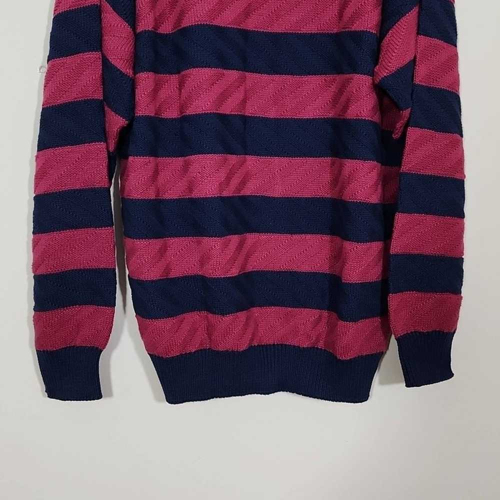 Christian Dior Vintage Knit Striped Crew Neck Wom… - image 6