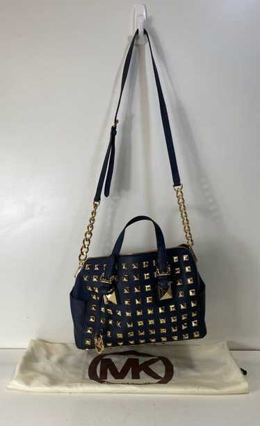 Michael Kors Grayson Studded Saffiano Leather Satc