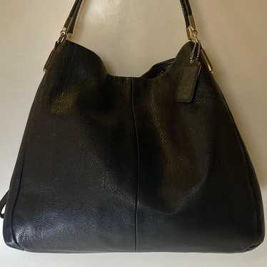 Coach Leather Shoulder Bag Black - image 1