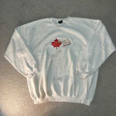 Vintage 90s Niagara Falls Canada Fleece Crewneck … - image 1