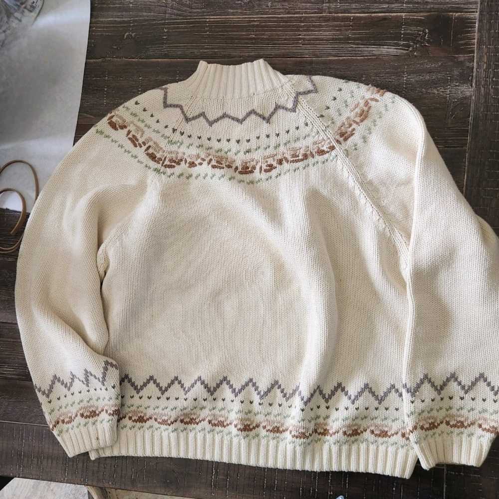 Vintage Eddie Bauer Floral Sweater - image 2