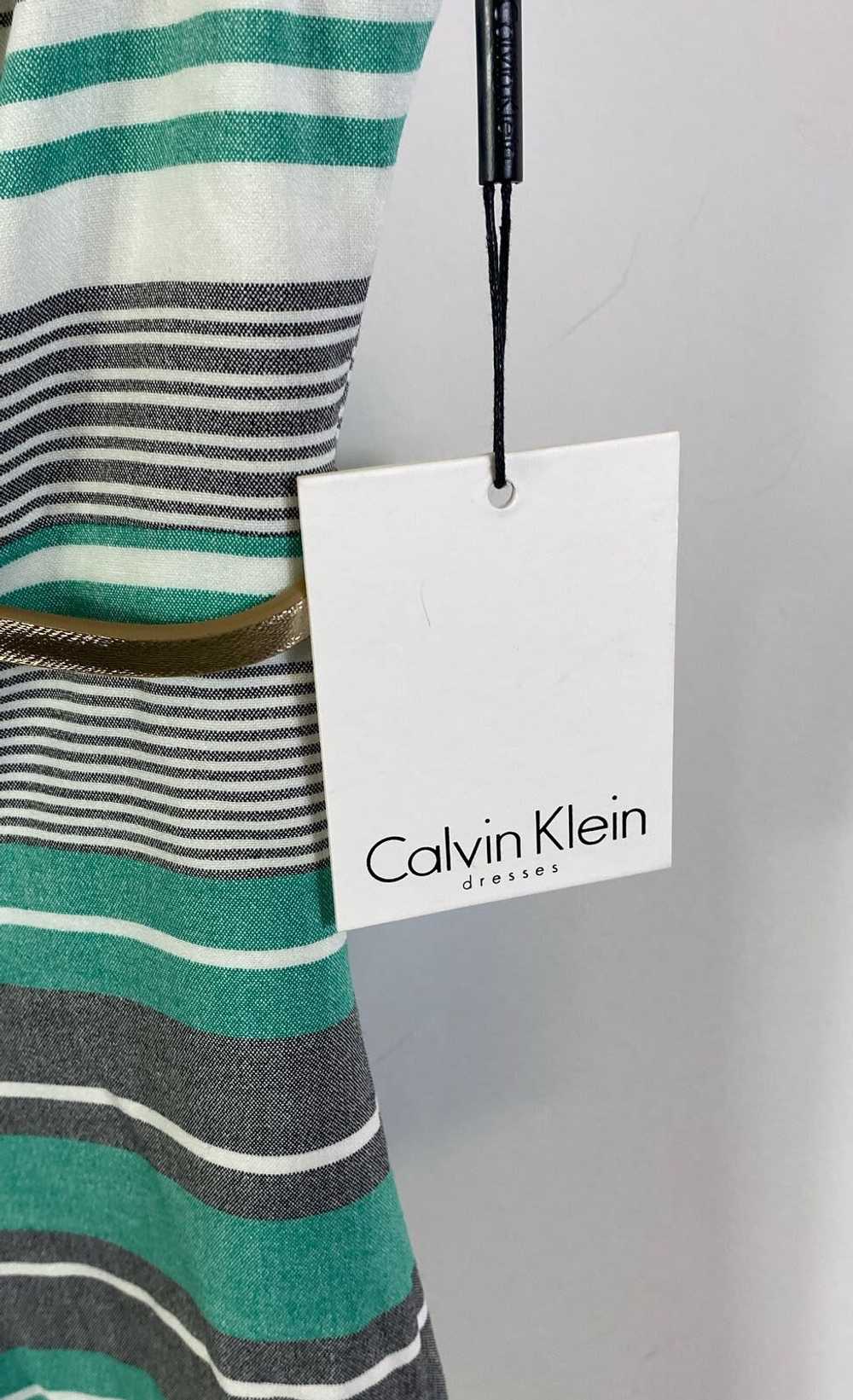 NWT Calvin Klein Womens Multicolor Striped Sleeve… - image 4