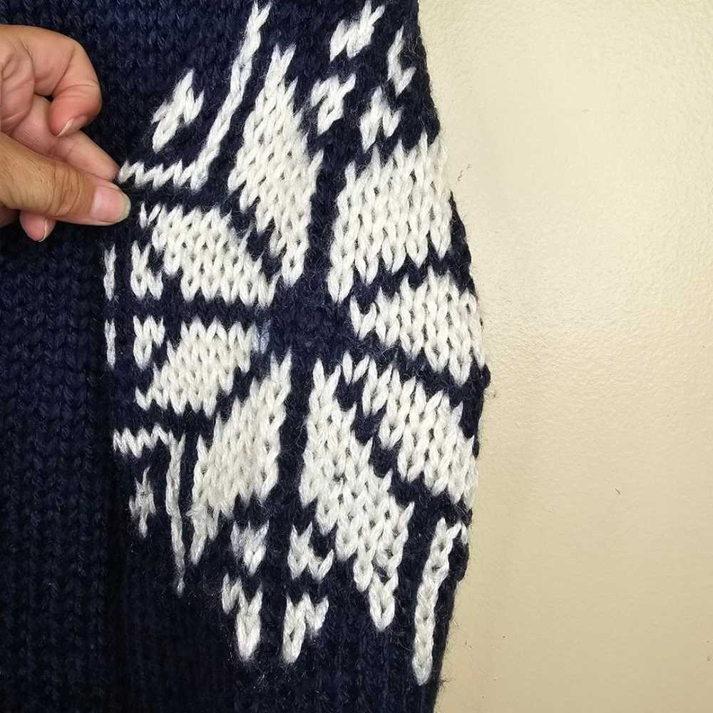 High Sierra vintage 90s 80s knitted Snowflake swe… - image 7