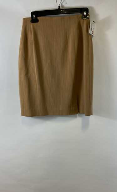 NWT Liz Claiborne Womens Brown Stretch Back Zip St