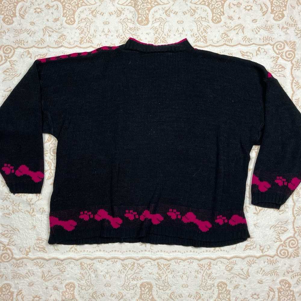 Extra Large Vintage 80s Scottie Dog Sweater - image 4