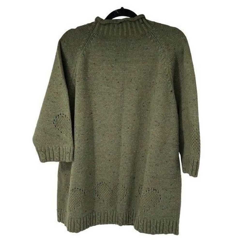 Vintage Stefano Green Speckled Heart Detail Sweat… - image 3