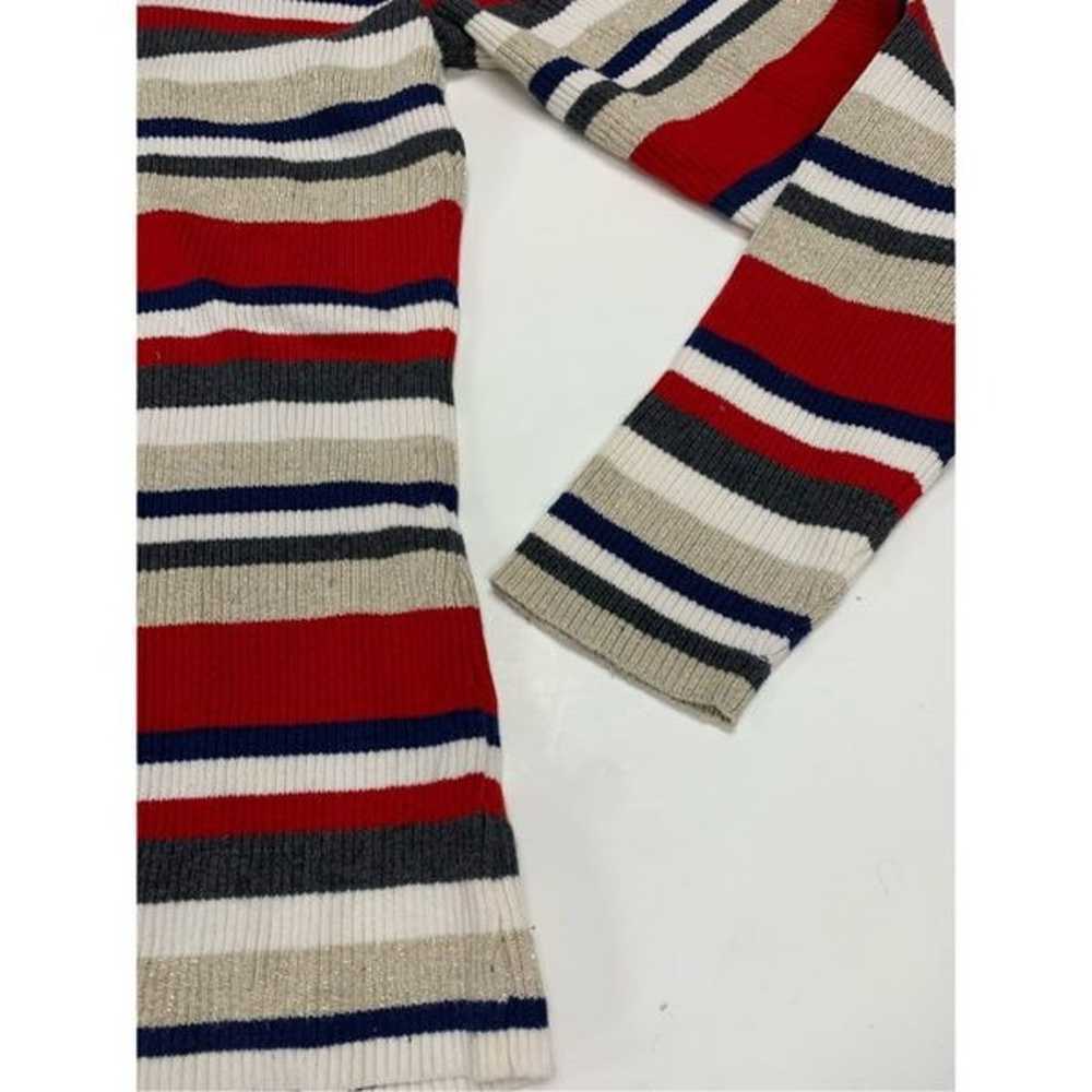 Vintage Striped Turtleneck Sweater - image 2