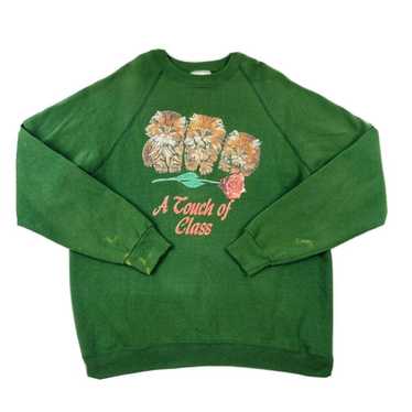 Vintage 90s Crazy Cat Lady Sweatshirt - image 1