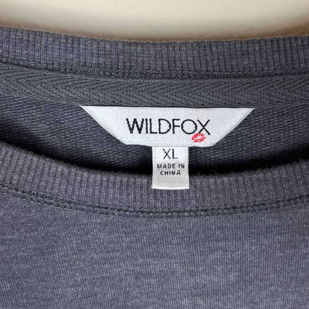 WILDFOX Gray Rainbow Easy Does It Pullover Sweats… - image 4