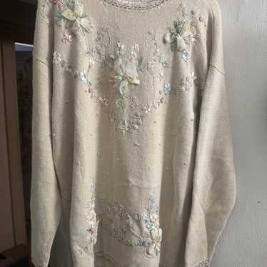 Vintage Embroidered Sweater - image 1