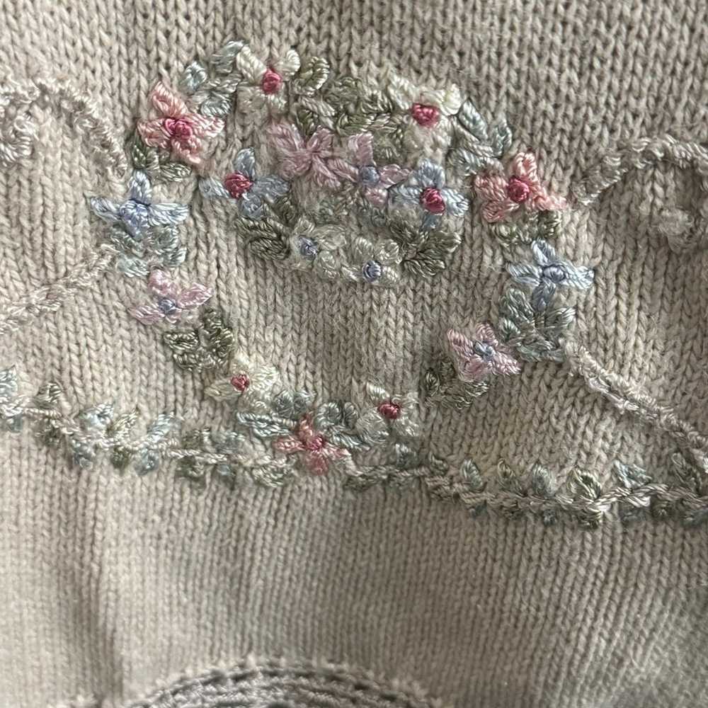 Vintage Embroidered Sweater - image 8