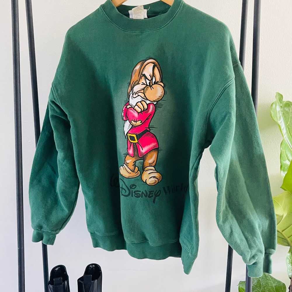 90s/00s Grumpy green vintage sweater.  BinH - image 1