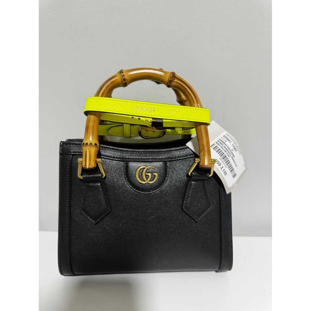 Gucci Diana Bamboo leather tote - image 9