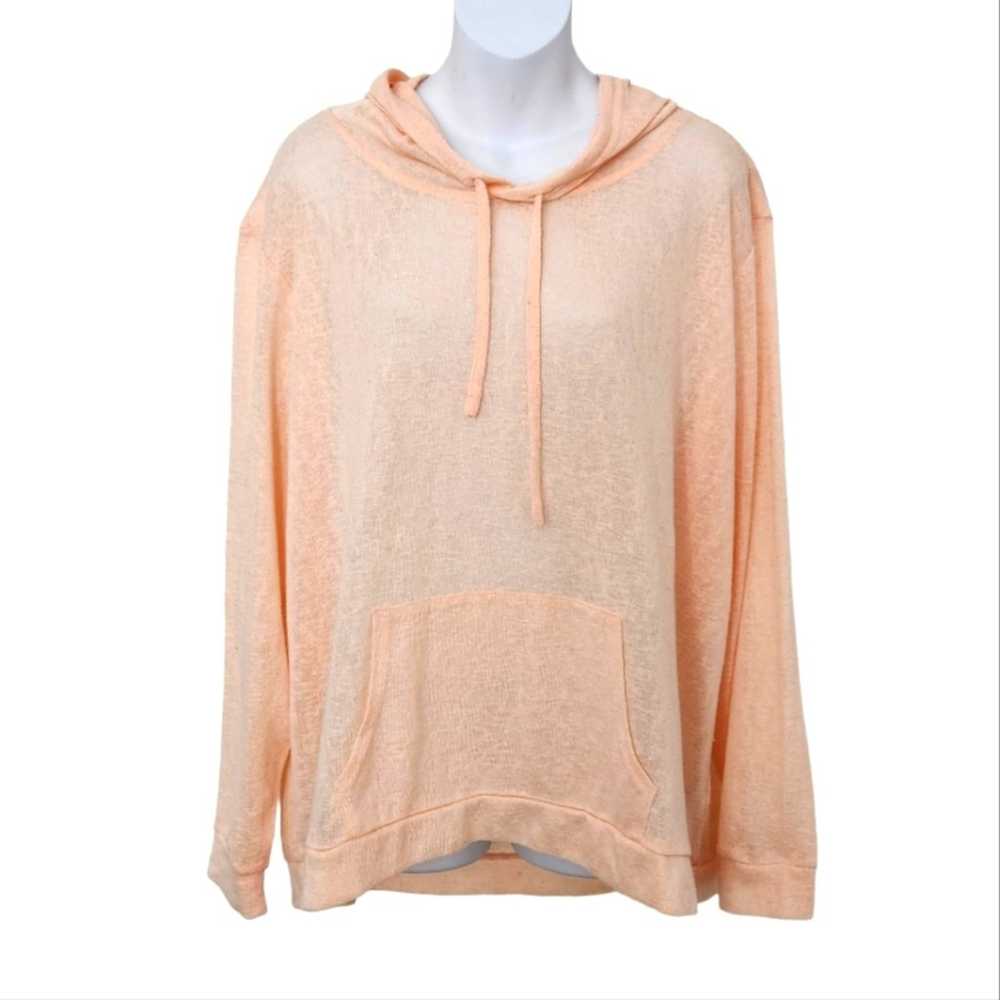 WEATHERPROOF VINTAGE Peach Lightweight Hoodie Swe… - image 1