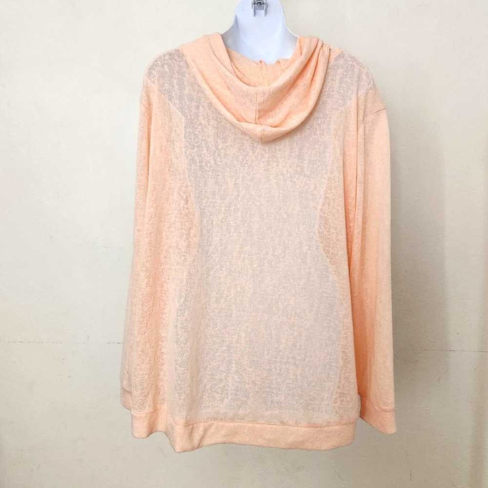 WEATHERPROOF VINTAGE Peach Lightweight Hoodie Swe… - image 3