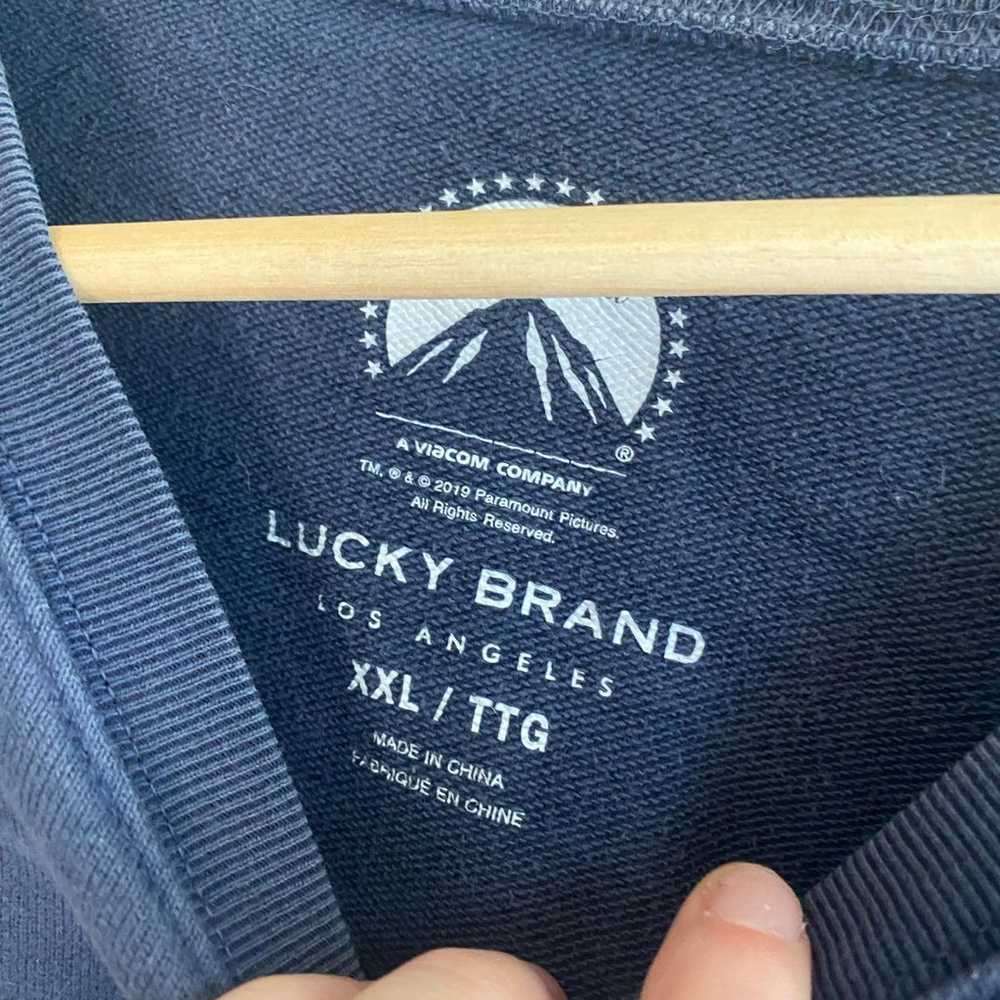 Lucky Brand Paramount Crew Neck Velvet Logo - image 3