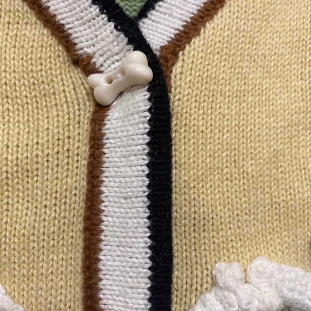 Boxer Dog Cardigan Sweater Storybook Knits HTF - image 5