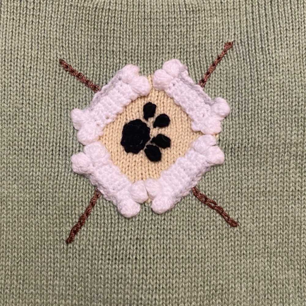 Boxer Dog Cardigan Sweater Storybook Knits HTF - image 9