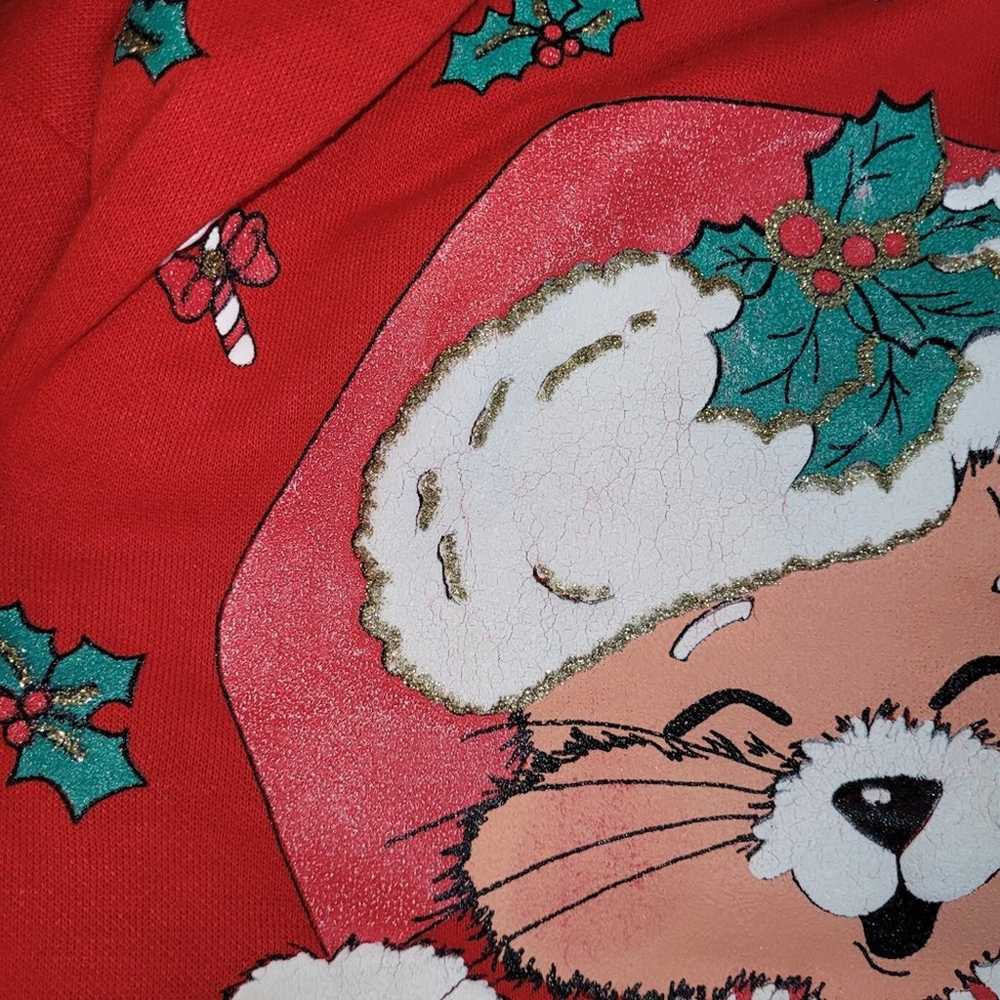 Vintage Cat & Mouse Christmas Nutcracker Sweater … - image 10