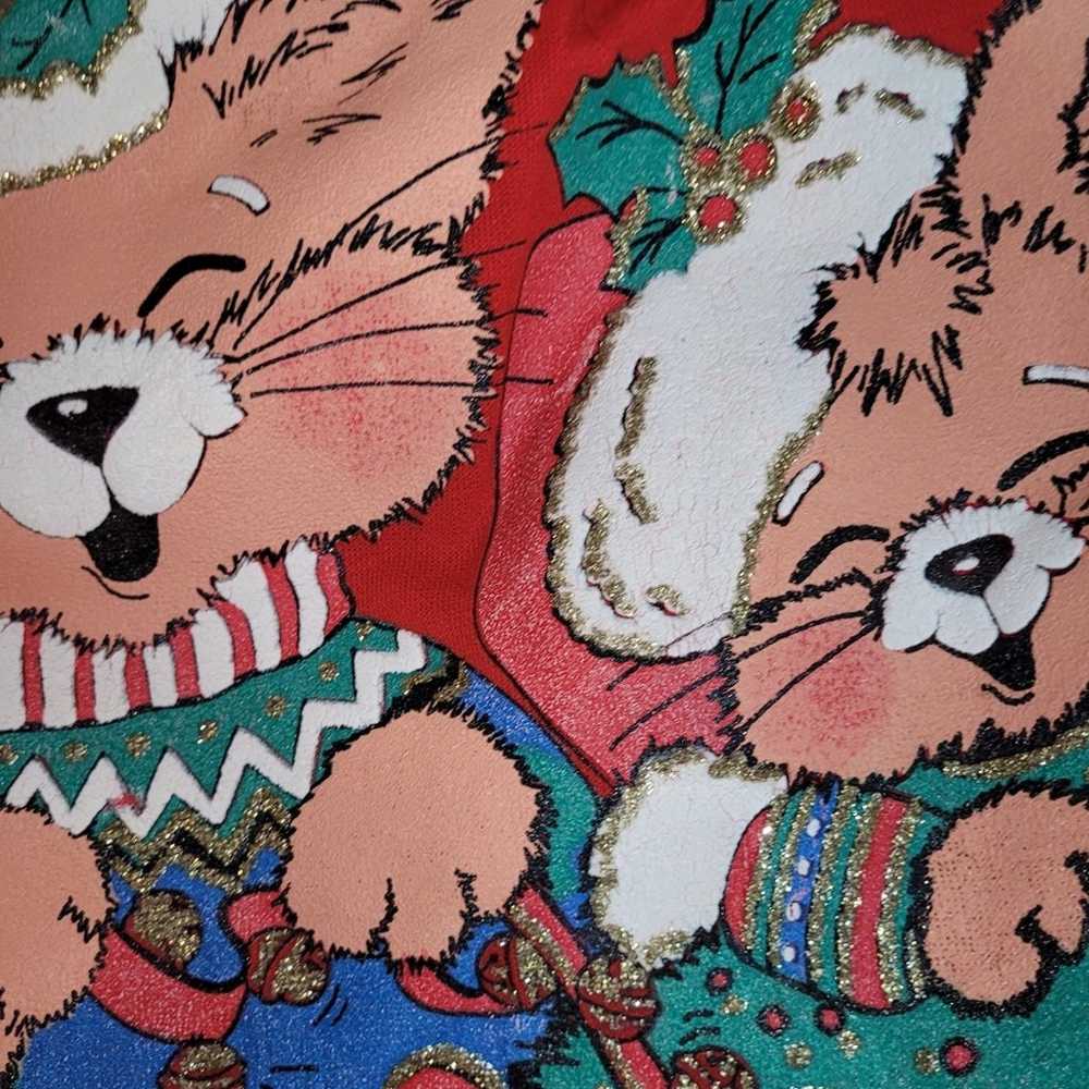 Vintage Cat & Mouse Christmas Nutcracker Sweater … - image 11