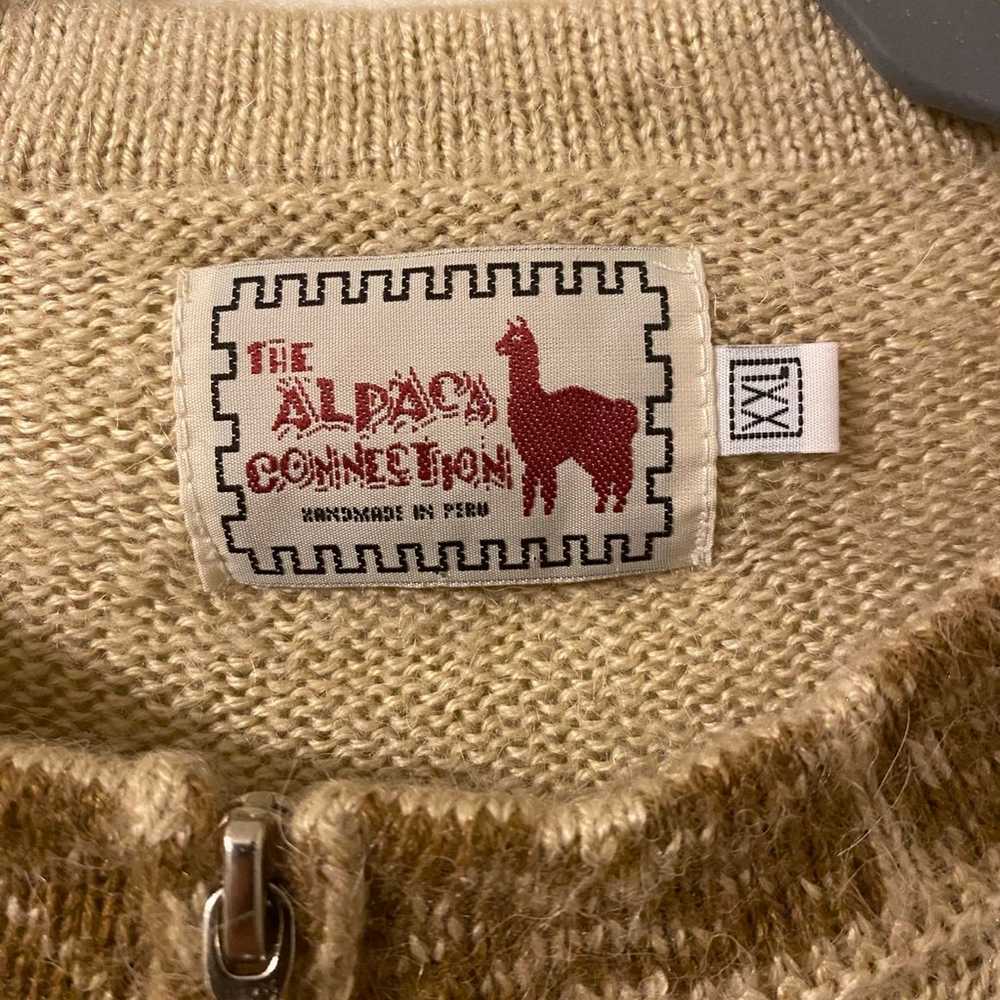 Womens The Alpaca Connection Handmade In Peru Zip… - image 2