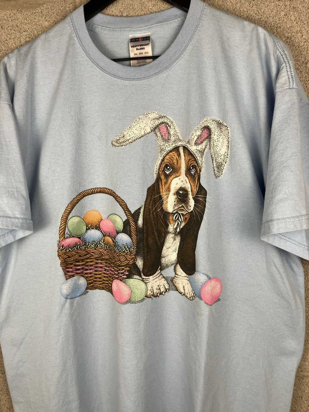 Vintage Vintage Y2K Easter Dog Graphic Tee - image 2