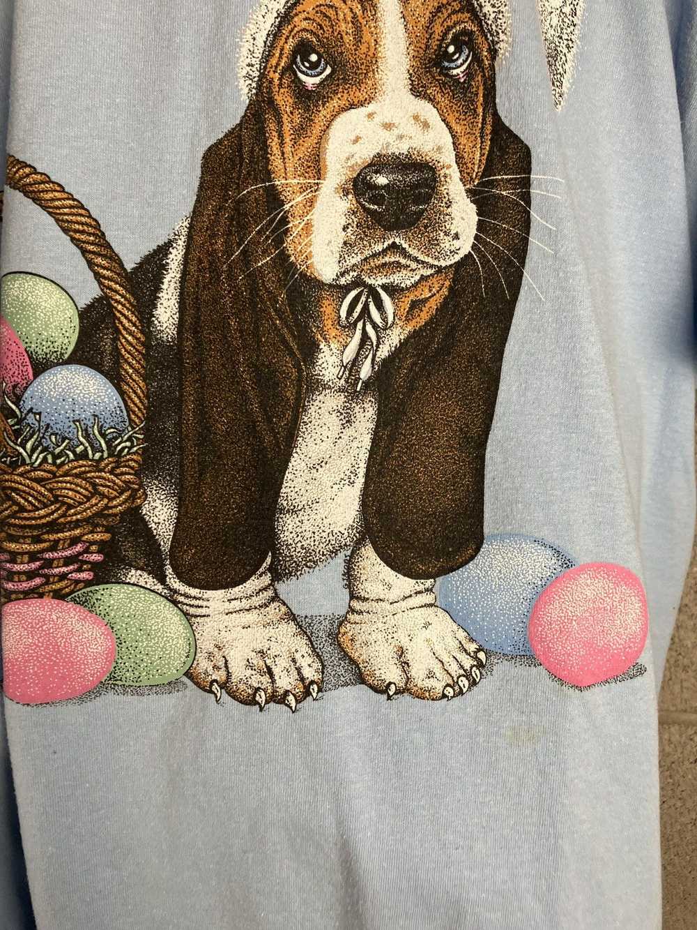 Vintage Vintage Y2K Easter Dog Graphic Tee - image 4