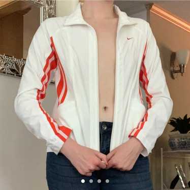 Red and White Nike Track Jacket Vintage - image 1