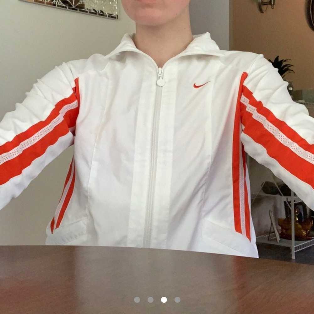 Red and White Nike Track Jacket Vintage - image 3