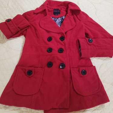 Vintage Red Elegant Forever 21 Coat - image 1