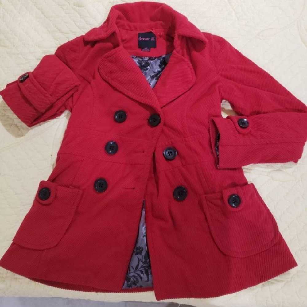 Vintage Red Elegant Forever 21 Coat - image 2