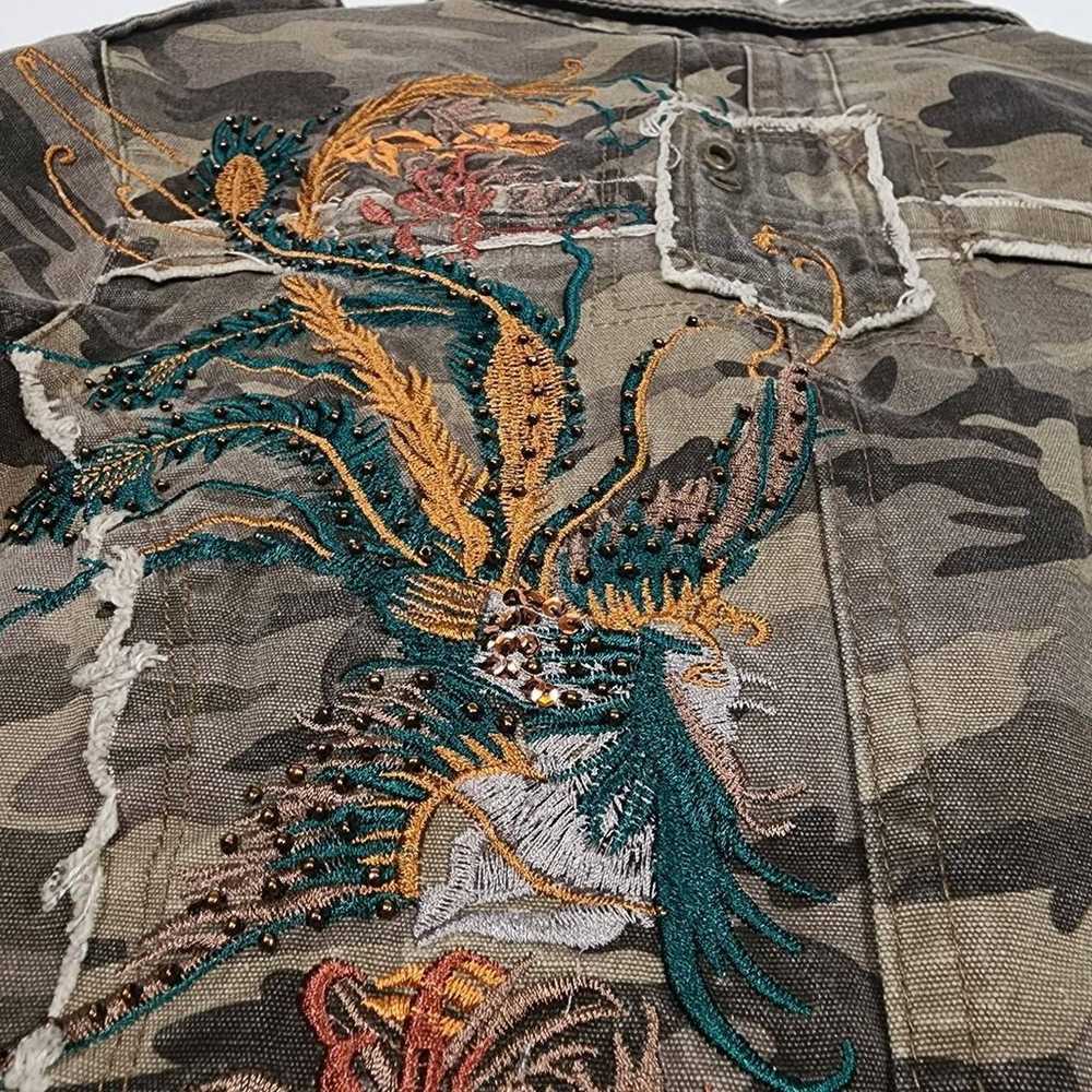 Y2K Vintage Camo Embroidered Jacket - image 2