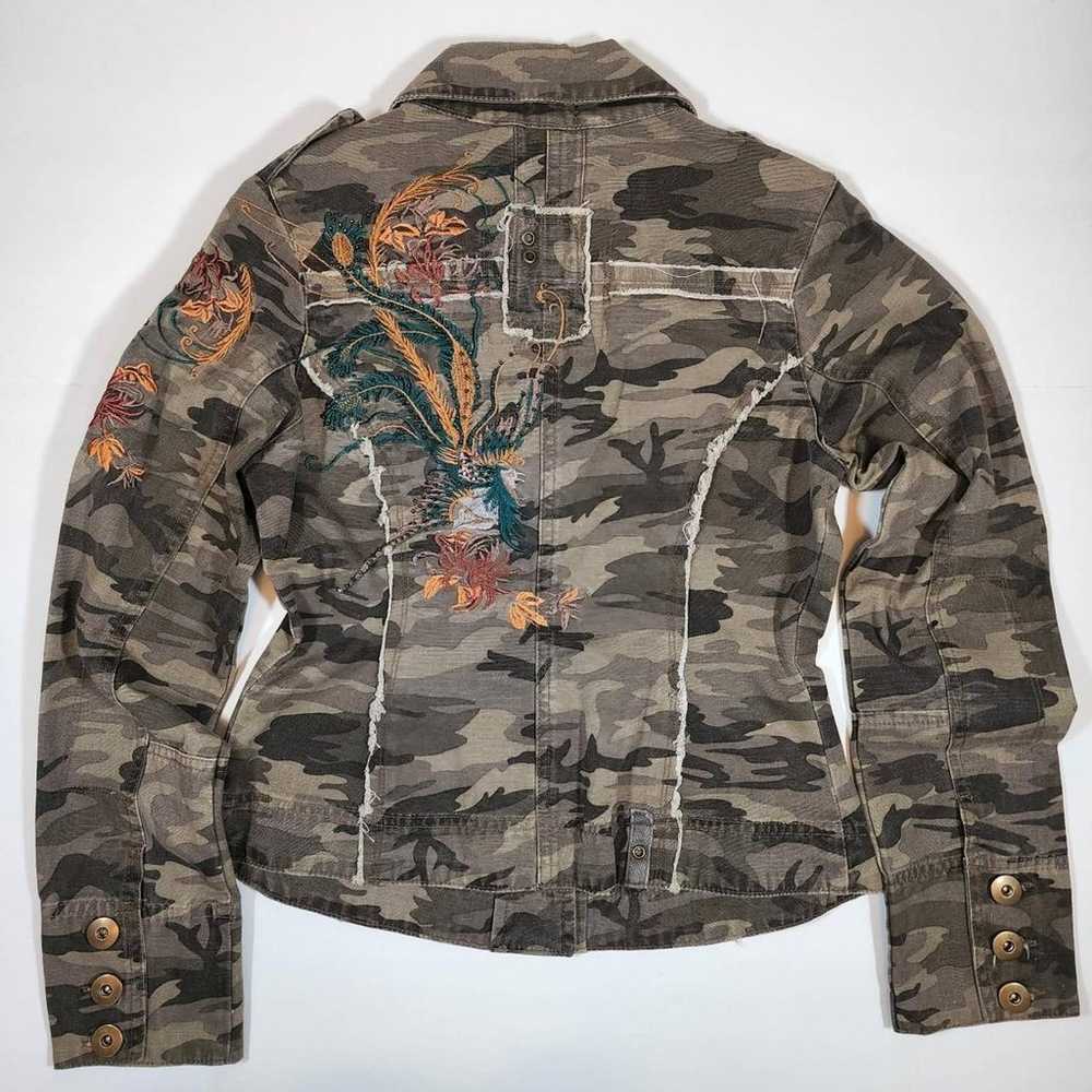 Y2K Vintage Camo Embroidered Jacket - image 3