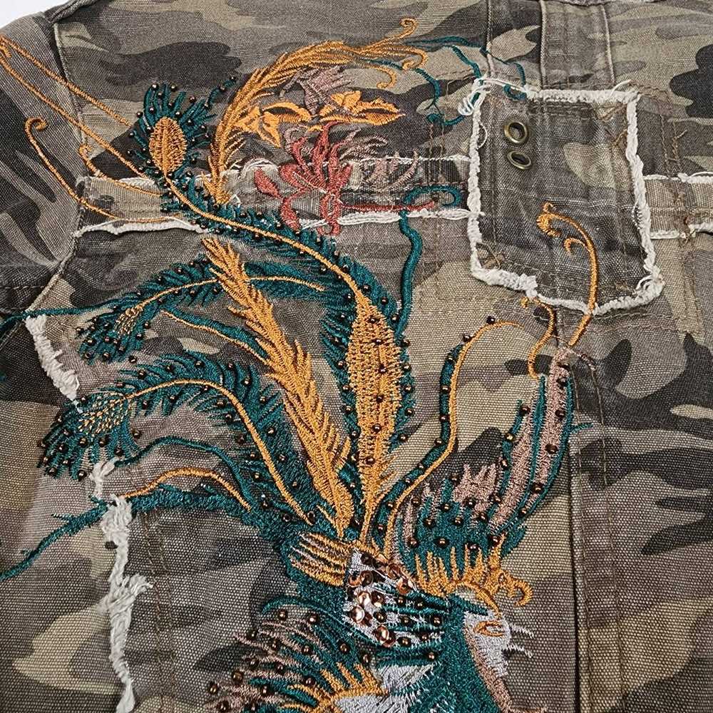 Y2K Vintage Camo Embroidered Jacket - image 9